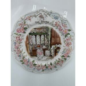 Royal Doulton Brambly Hedge Dairy Plate Jill Barklem 4 Seasons Bone china Mice